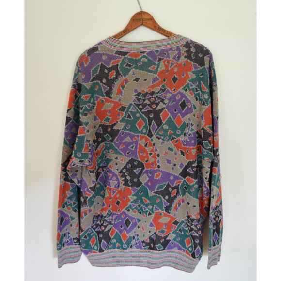 Missoni Sport Vintage 80s V Neck Sweater - Picture 4 of 5